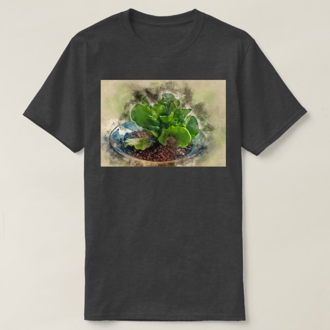 T-shirt numériquement image améliorée d'un Adromischus en  (Design devant)