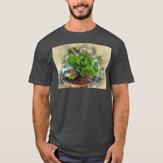 T-shirt numériquement image améliorée d'un Adromischus en