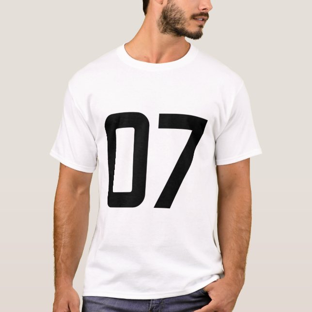 T-SHIRT NUMÉRO 07 (Devant)