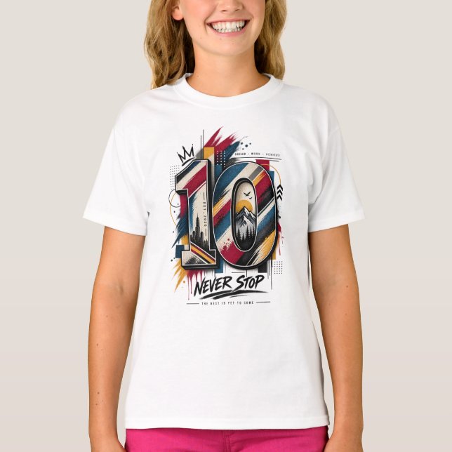 T-shirt numéro 10 (Devant)