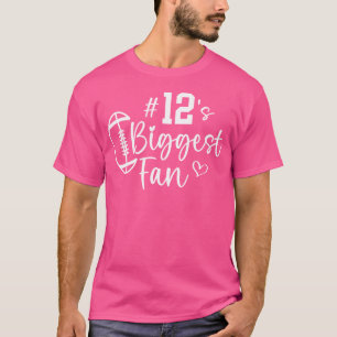 T-shirt Numéro 12 Plus Grand Fan Joueur de Football Maman