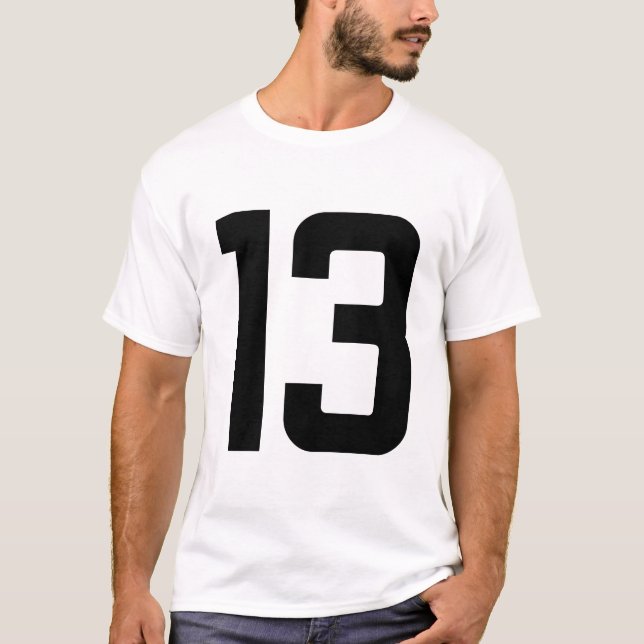 T-SHIRT NUMÉRO 13 (Devant)