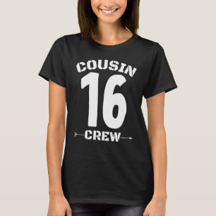T-shirt Numéro 16 Cousin Crew Reunion Groupe de famille co