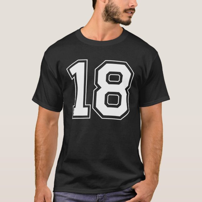 T-shirt Numéro 18 (Devant)