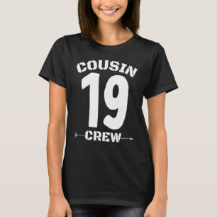 T-shirt Numéro 19 Cousin Crew Reunion Groupe de famille