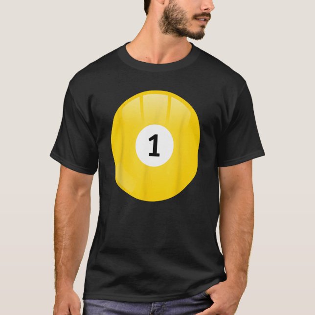 T-shirt Numéro 1 Bal de billard (Devant)