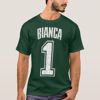 T-shirt Numéro 1 des supporters de Bianca, plus grand fan 