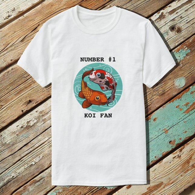 T-shirt Numéro 1 Koi Van Deux Koi Carp Carpe Carpe Carton (Créateur téléchargé)