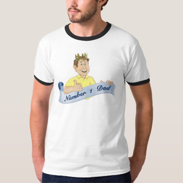 T-shirt Numéro 1 papa (Devant)