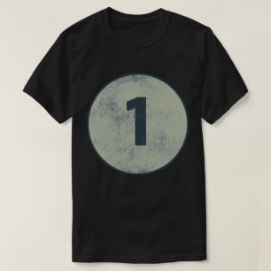 T-shirt Numéro 1 Vintage en détresse