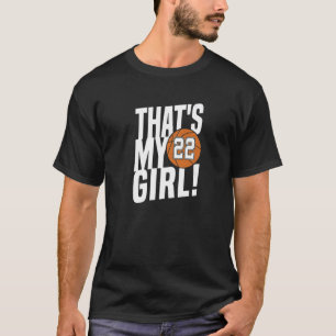 T-shirt Numéro 22 C'est ma fille 22 Maman de basketball