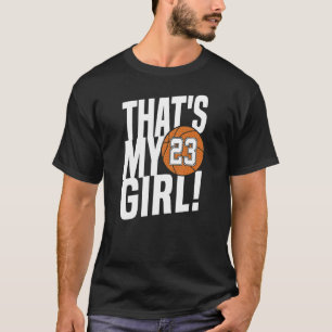 T-shirt Numéro 23 C'est ma fille 23 Basketball M