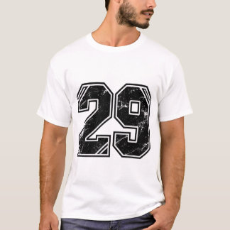 T-shirt Numéro 29 Rétro Universitaire Graphique Sportif –