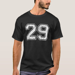 T-shirt Numéro 29 Varsity Distress Vintage Sports Team P