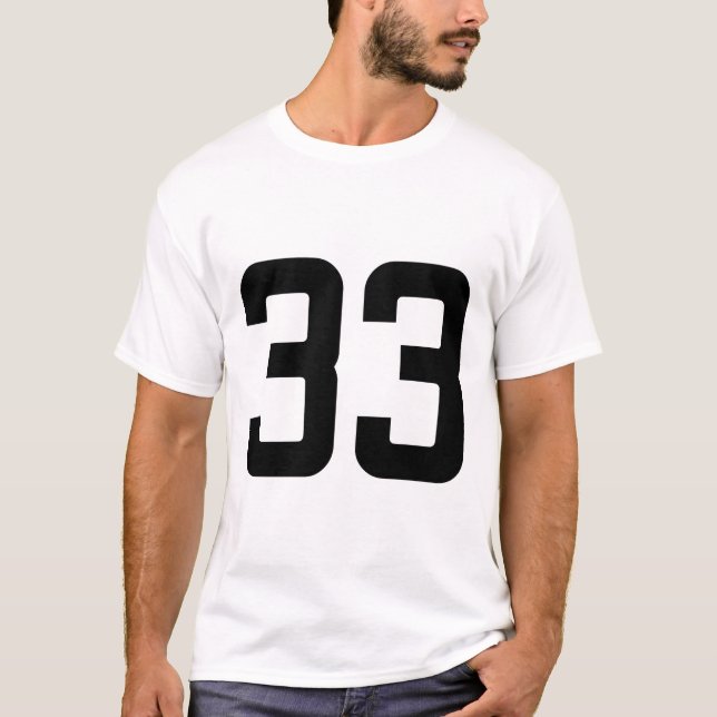 T-SHIRT NUMÉRO 33 (Devant)
