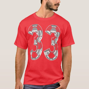 T-shirt Numéro 33 Jersey 33 Maman Joueur Fan 1