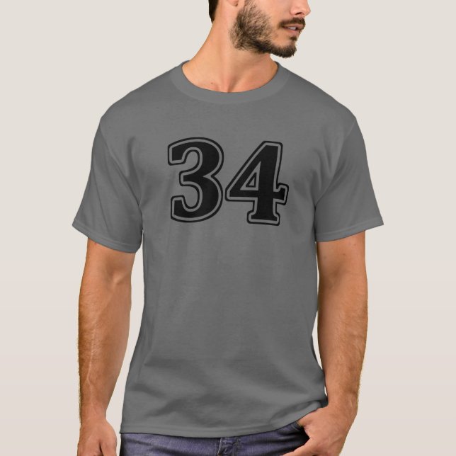 T-shirt Numéro 34 Trente-Quatre Avant (Devant)