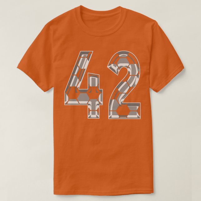 T-shirt Numéro 42 Jersey 42 Maman Joueur Fan 1 (Design devant)