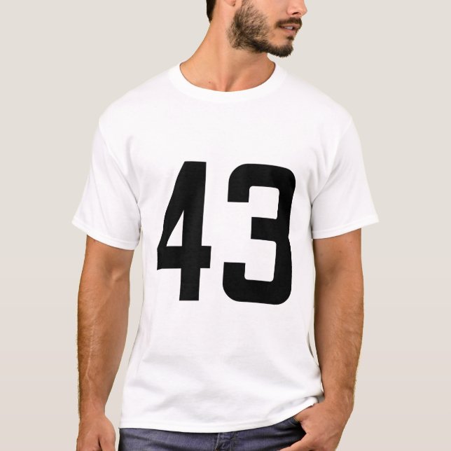 T-SHIRT NUMÉRO 43 (Devant)