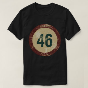 T-shirt Numéro 46 Vintage en détresse