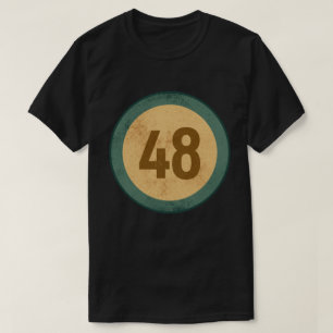 T-shirt Numéro 48 en détresse vintage