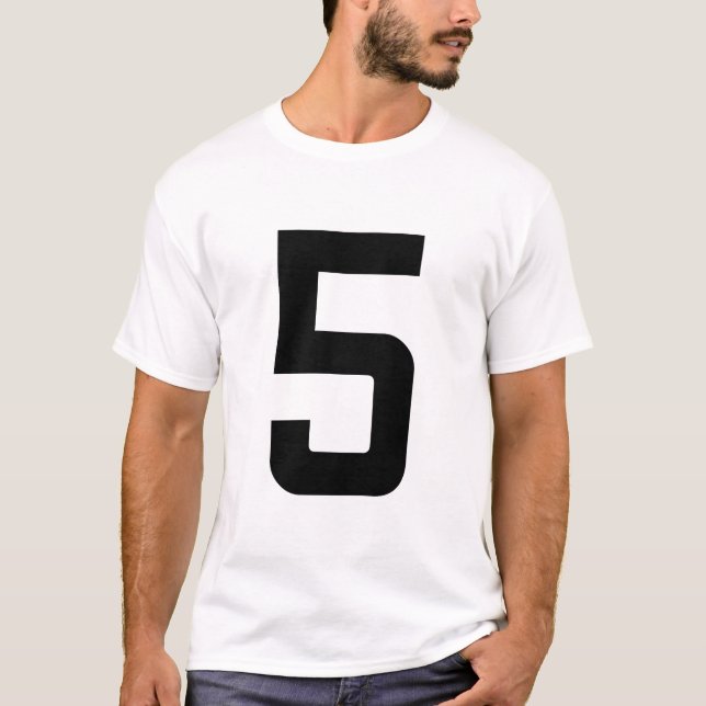 T-SHIRT NUMÉRO 5 (Devant)