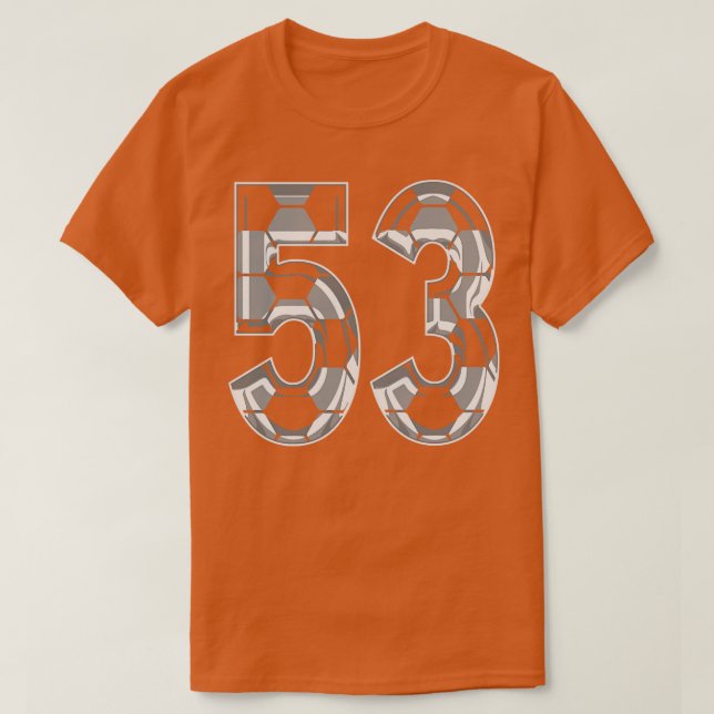 T-shirt Numéro 53 Jersey 53 Maman Joueur Fan 1 (Design devant)