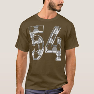 T-shirt Numéro 54 Jersey 54 Maman Joueur ventilateur
