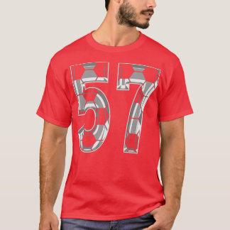 T-shirt Numéro 57 Jersey 57 Maman Joueur ventilateur