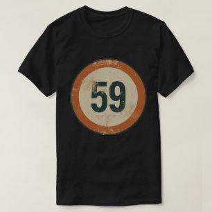 T-shirt Numéro 59 Vintage en détresse