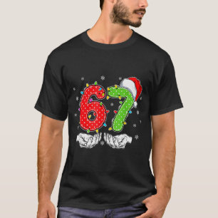 T-shirt Numéro 67 Correspondant Six Sept 6 7 Mème 6-7 Noël