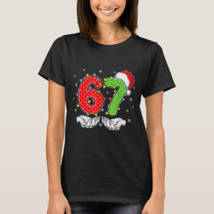 T-shirt Numéro 67 correspondant Six Sept 6 7 Meme 6-7 Noël