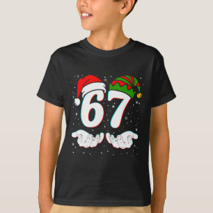 T-shirt Numéro 67 Correspondant Six Sept 6 7 Mème 6-7 Noël