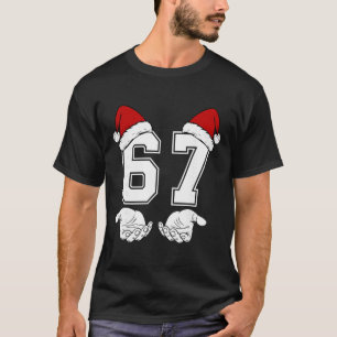 T-shirt Numéro 67 Correspondant Six Sept 6 7 Mème 6 7 Noël