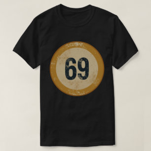 T-shirt Numéro 69 en détresse vintage