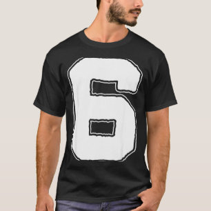 T-shirt Numéro 6 6e Anniversaire Garçon Enfants Six Hallow