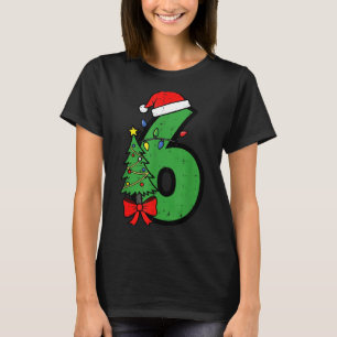 T-shirt Numéro 6 Noël 6 7 Correspondant 67 Mème Hommes Fem