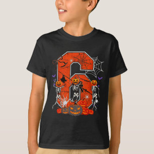 T-shirt Numéro 6 Six Sept Mème 6 7 Halloween Danse Squelet