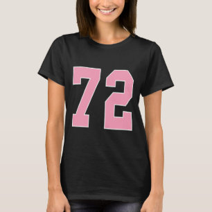 T-shirt Numéro 72 Pied rose Bysketbyll Cancer du sein A