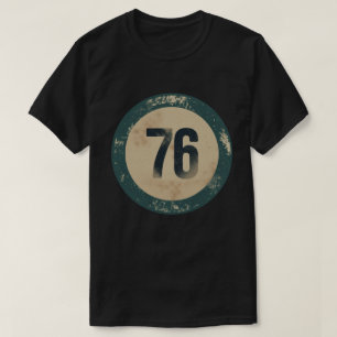 T-shirt Numéro 76 en détresse vintage