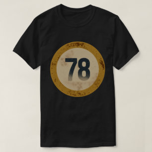 T-shirt Numéro 78 Vintage en détresse