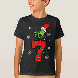 T-shirt Numéro 7 Correspondant 67 Meme 6 7 Garçons de Noël