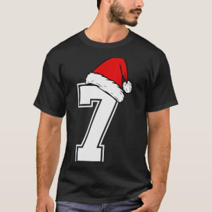 T-shirt Numéro 7 Correspondant Six Sept 6 7 Mème 6 7 Noël