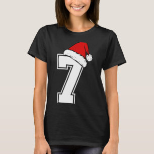 T-shirt Numéro 7 Correspondant Six Sept 6 7 Mème 6 7 Noël