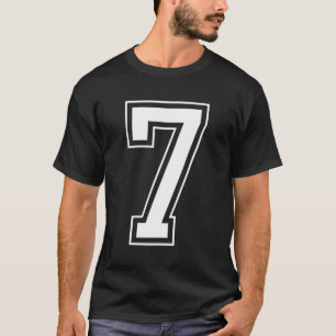 T-shirt Numéro 7 du Jersey de Varsity
