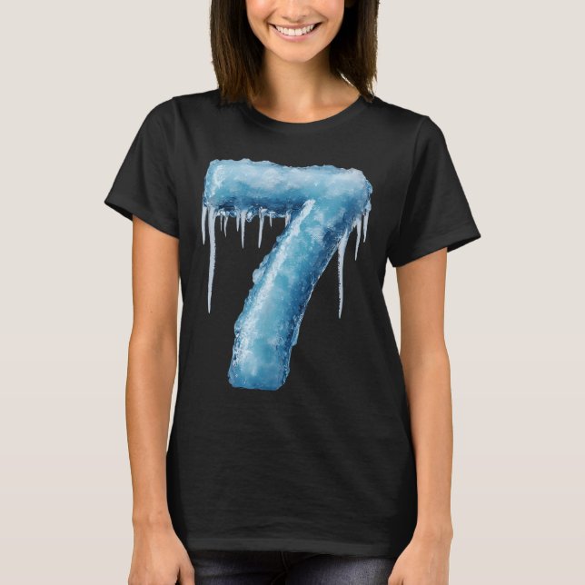 T-shirt Numéro 7 Fire Ice Numéro Six Sept Meme 67 Alpha S (Devant)