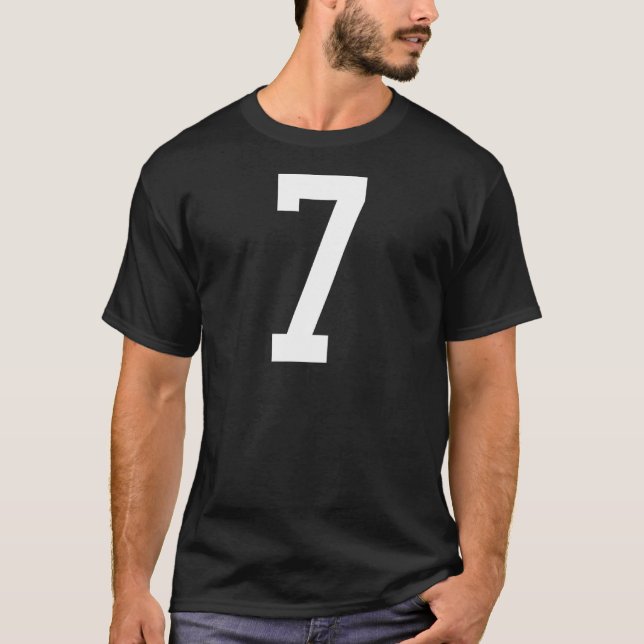 T-shirt Numéro 7 Formation de soccer de conception arrière (Devant)