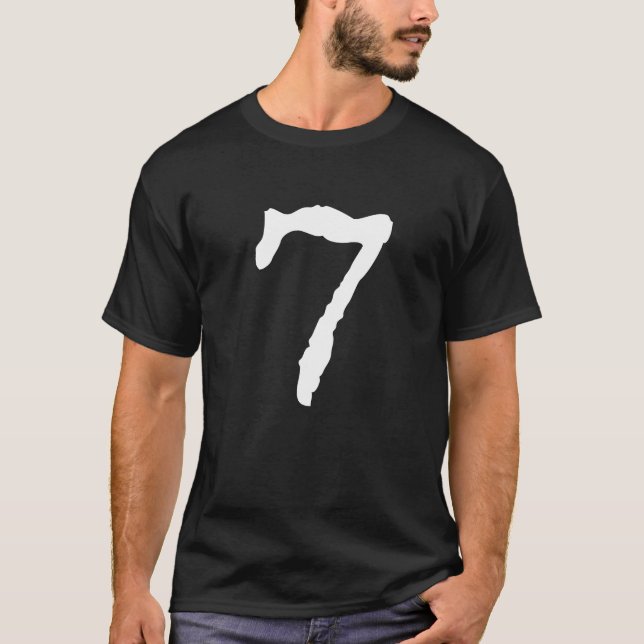 T-shirt Numéro 7 - Lucky Number Seven (Devant)