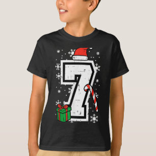 T-shirt Numéro 7 Noël 6 7 Xmas Correspondance 67 Meme Homm