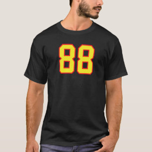 T-shirt Numéro 88 Athlétisme Yellow Red Var